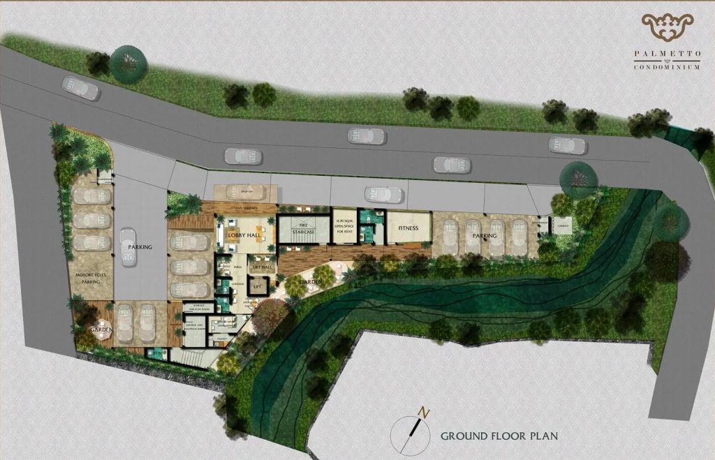 Palmetto Condo Floor Plan Ground floor